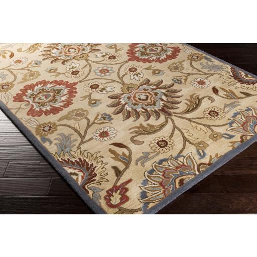 Surya Caesar CAE-1116 Blue Brick Red 6' x 9' Oval Rug