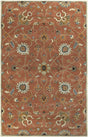 Surya Caesar CAE-1119 Black Brick Red 6' x 9' Oval Rug