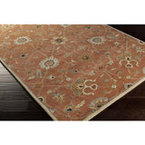 Surya Caesar CAE-1119 Black Brick Red 6' x 9' Oval Rug