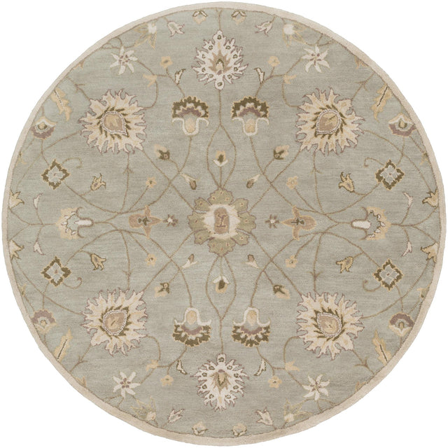 Surya Caesar CAE-1121 Gray Ivory 6' x 9' Oval Rug