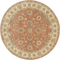 Surya Caesar CAE-1124 Brick Red Burnt Orange 6' x 9' Oval Rug