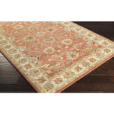 Surya Caesar CAE-1124 Brick Red Burnt Orange 6' x 9' Oval Rug