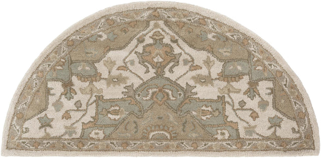Surya Caesar CAE-1143 Beige Dark Brown 6' x 9' Oval Rug
