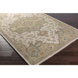 Surya Caesar CAE-1143 Beige Dark Brown 6' x 9' Oval Rug