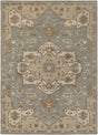 Surya Caesar CAE-1144 Beige Dark Brown 6' x 9' Oval Rug