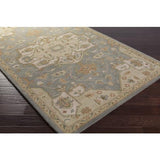 Surya Caesar CAE-1144 Beige Dark Brown 6' x 9' Oval Rug