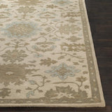 Surya Caesar CAE-1161 Light Beige Olive 6' x 9' Oval Rug