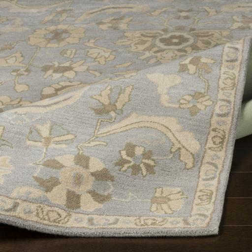 Surya Caesar CAE-1162 Beige Charcoal 6' x 9' Oval Rug