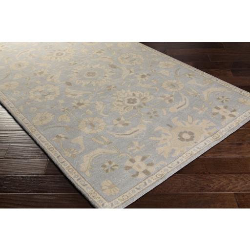 Surya Caesar CAE-1162 Beige Charcoal 6' x 9' Oval Rug