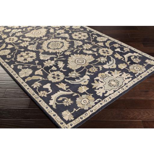 Surya Caesar CAE-1164 Brown Ink Blue 6' x 9' Oval Rug