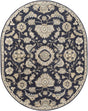 Surya Caesar CAE-1164 Brown Ink Blue 6' x 9' Oval Rug
