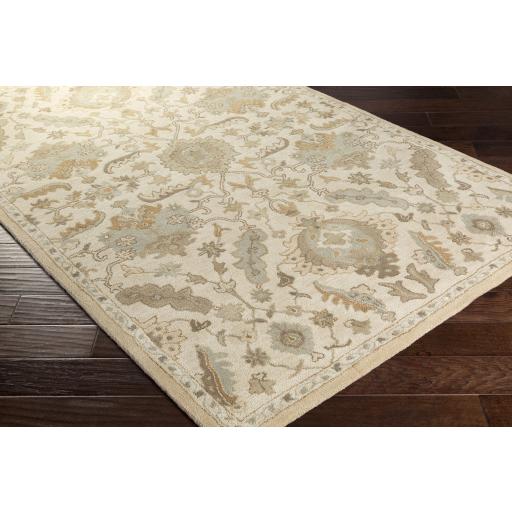 Surya Caesar CAE-1166 Cream Dusty Sage 6' x 9' Oval Rug