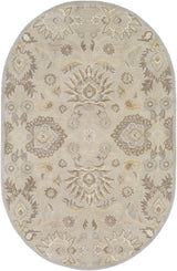 Surya Caesar CAE-1192 Ivory Light Brown 6' x 9' Oval Rug