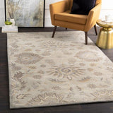 Surya Caesar CAE-1192 Ivory Light Brown 6' x 9' Oval Rug