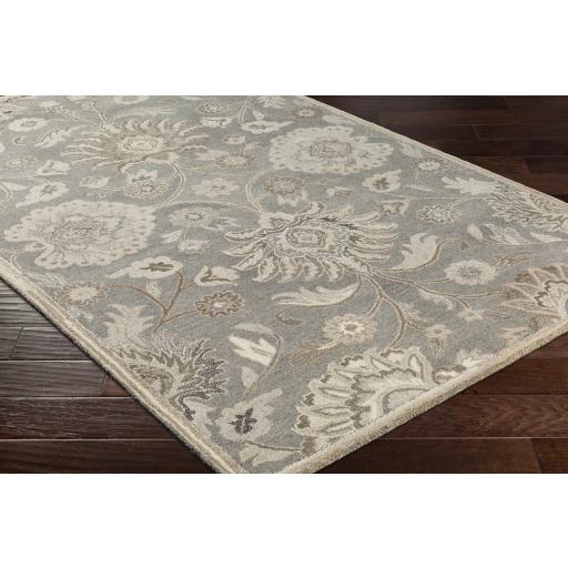 Surya Caesar CAE-1195 Black Brown 2' x 4' Hearth Rug