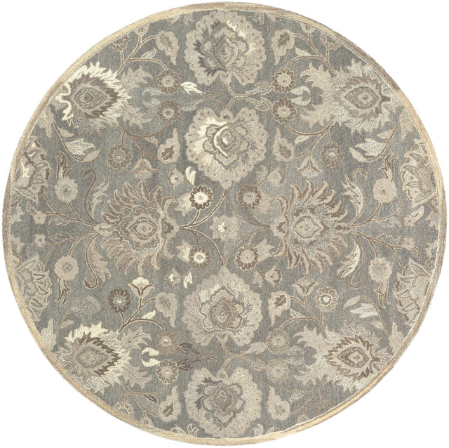 Surya Caesar CAE-1195 Black Brown 6' x 9' Oval Rug