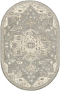 Surya Caesar CAE-1196 Black Brown 6' x 9' Oval Rug