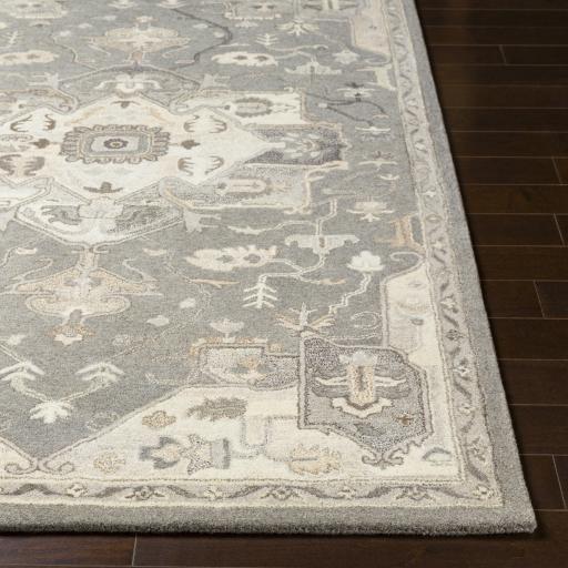 Surya Caesar CAE-1196 Black Brown 6' x 9' Oval Rug