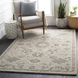 Surya Caesar CAE-1197 Black Brown 6' x 9' Oval Rug