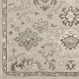 Surya Caesar CAE-1197 Black Brown 6' x 9' Oval Rug