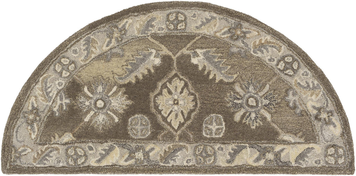 Surya Caesar CAE-1200 Black Brown 6' x 9' Oval Rug
