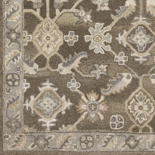 Surya Caesar CAE-1200 Black Brown 6' x 9' Oval Rug