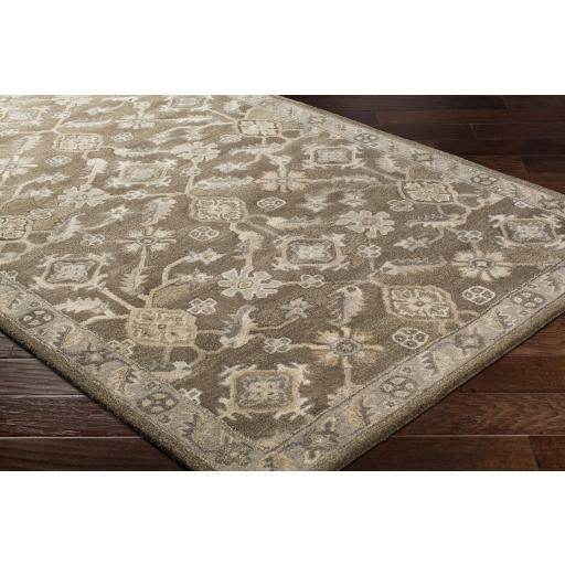 Surya Caesar CAE-1200 Black Brown 6' x 9' Oval Rug