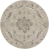 Surya Caesar CAE-1201 Black Brown 6' x 9' Oval Rug