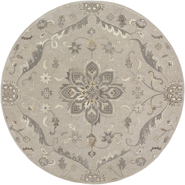 Surya Caesar CAE-1201 Black Brown 6' x 9' Oval Rug