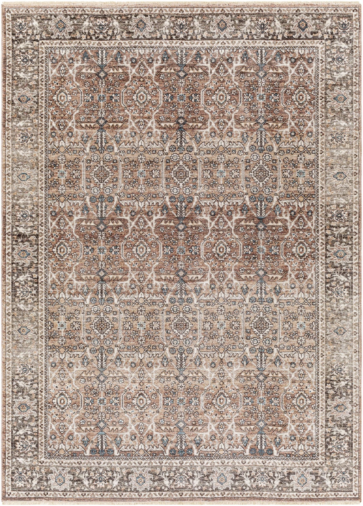Surya Carlisle CSI-2302 Brown Cream 2'11" x 7'3" Rug
