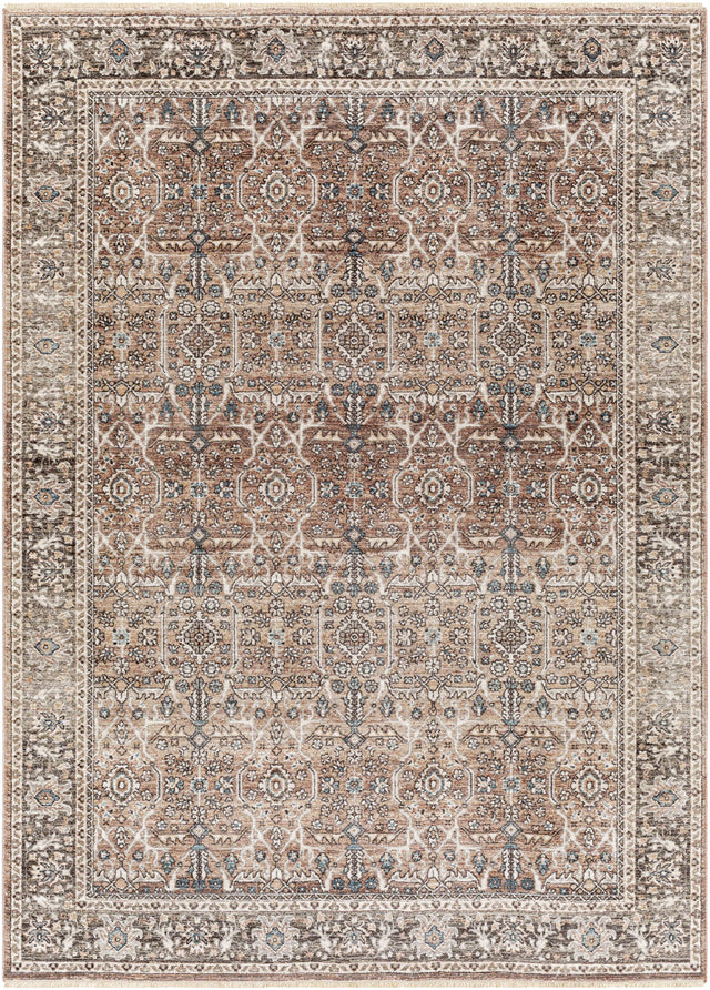 Surya Carlisle CSI-2302 Brown Cream 2'11" x 7'3" Rug