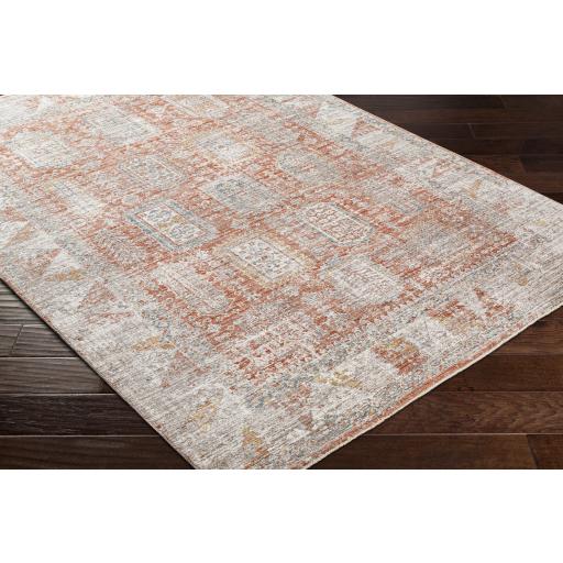 Surya Carlisle CSI-2314 Brick Red Dark Blue 2'11" x 7'3" Rug