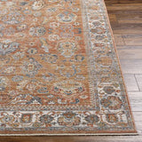 Surya Carlisle CSI-2317 Brick Red Dark Blue 7'10" Round Rug