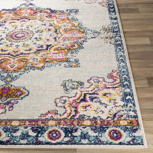 Surya Chester CHE-2317 Burnt Orange Dark Blue 5'3" x 7'3" Rug