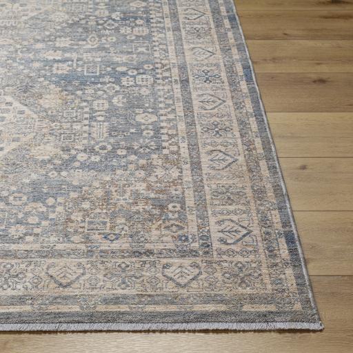 Surya Chicago CHG-2318 Blue Brick Red 6'7" Round Rug