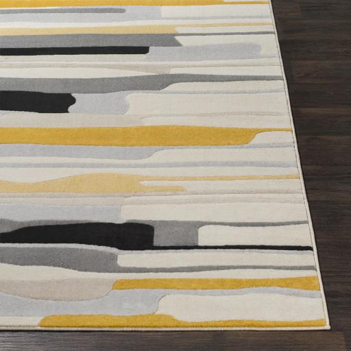 Surya City CIT-2340 Black Charcoal 7'10" x 10'3" Rug