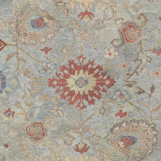 Surya Classic Nouveau CSN-1004 Aqua Brick Red 2' x 3' Rug