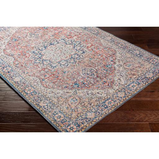 Surya Colin CLN-2307 Cream Dark Blue 2'7" x 7'3" Rug