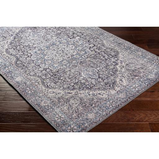 Surya Colin CLN-2308 Charcoal Cream 2'7" x 7'3" Rug