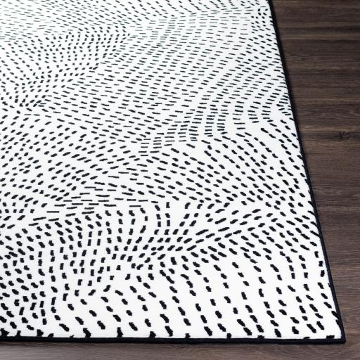 Surya Contempo CPO-3860 Black White 7'10" Round Rug