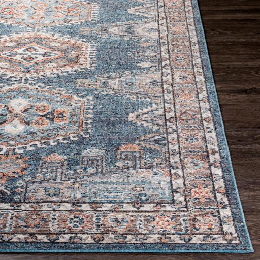 Surya Daytona Beach DYT-2309 Black Blue 2'7" x 7'3" Rug