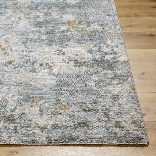 Surya Dresden DRE-2302 Deep Teal Dusty Sage 5'3" Round Rug