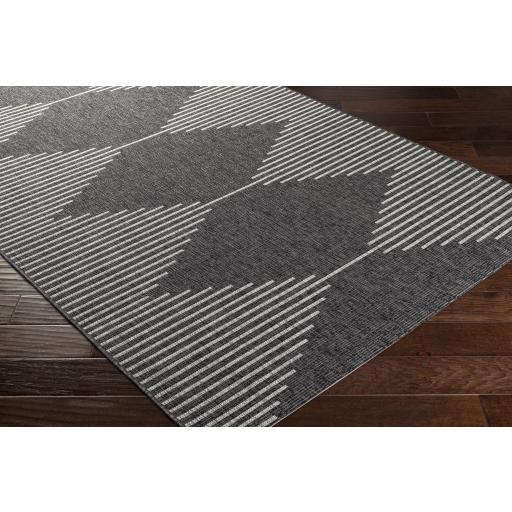 Surya Eagean EAG-2348 Black Charcoal 5'3" x 7'7" Rug