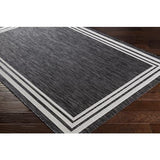 Surya Eagean EAG-2365 Charcoal Cream 6'7" Round Rug