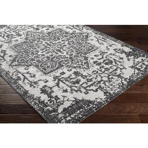 Surya Eagean EAG-2379 Black Charcoal 7'10" Round Rug