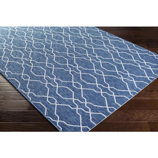Surya Eagean EAG-2381 Cream Dark Blue 2' x 2'11" Rug