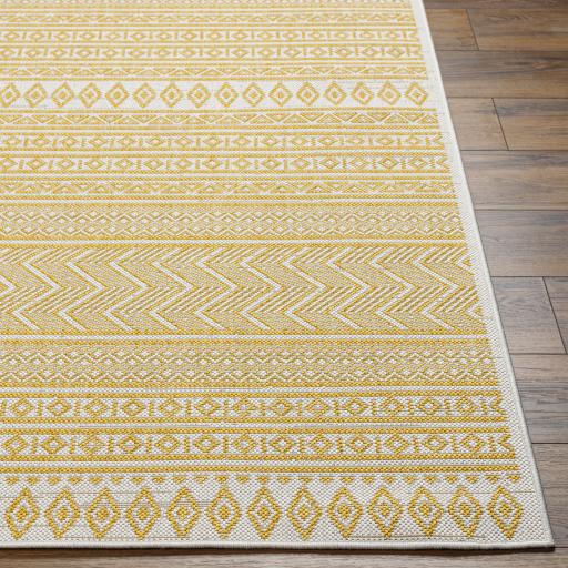Surya Eagean EAG-2427 Ivory Mustard 2'7" x 10' Rug