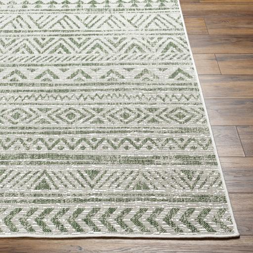 Surya Eagean EAG-2429 Dark Green Grass Green 5'3" Round Rug