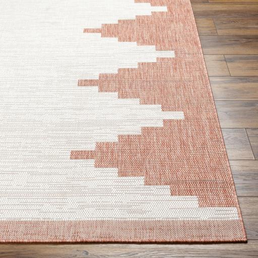 Surya Eagean EAG-2436 Brick Red Dusty Coral 6'7" Square Rug