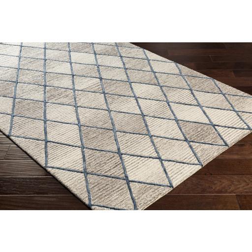 Surya Eaton EAT-2301 Dark Brown Ink Blue 9' x 12' Rug